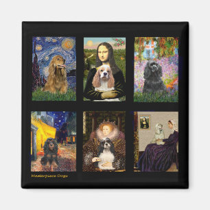 Berühmte Art Cocker Spaniel Composite Magnet