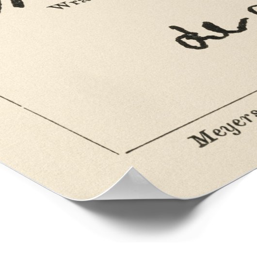 Berühmte Autographen Poster (Ecke)