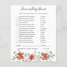 Berühmte Baby-Namen | Baby Showspiel