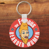 berühmte Bartfrau Schlüsselanhänger (Vorderseite)