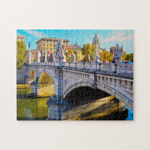 Berühmte Brücken am Tiber Rom. Puzzle