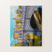 Berühmte Brücken am Tiber Rom. Puzzle (Vertikal)