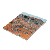 Berühmte Dächer der Altstadt Dubrovniks - Dalmatie Fliese (Seite)