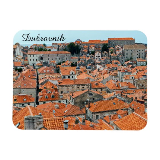 Berühmte Dächer der Altstadt Dubrovniks - Dalmatie Magnet (Horizontal)