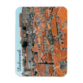 Berühmte Dächer der Altstadt Dubrovniks - Dalmatie Magnet (Vertikal)