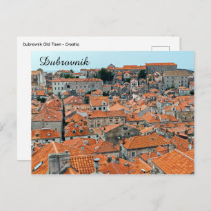 Berühmte Dächer der Altstadt Dubrovniks - Dalmatie Postkarte