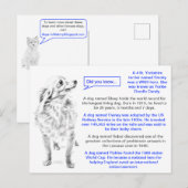 Berühmte Dogs Fun Fakten Postkarte (Vorne/Hinten)