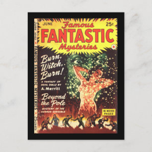 Berühmte fantastische Geheimnisse 5_Pulp Art Postkarte
