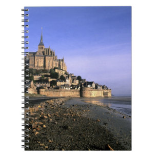 Berühmte Festung Le Mont St. Michel auf der Insel Notizblock