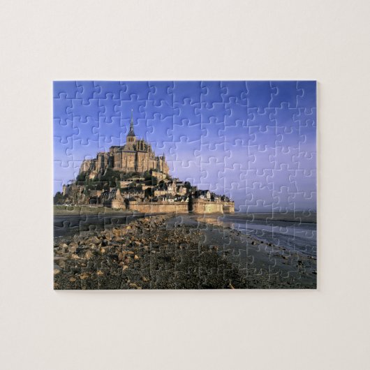 Berühmte Festung Le Mont St. Michel auf der Insel Puzzle (Horizontal)