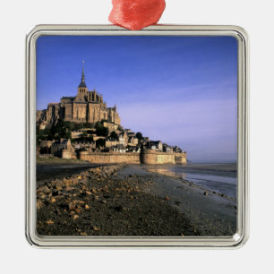 Berühmte Festung Le Mont St. Michel Insel in Ornament Aus Metall