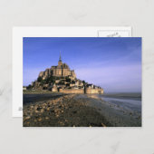 Berühmte Festung Le Mont St. Michel Postkarte (Vorne/Hinten)