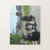 Berühmte Fünf Statuen Ottawa. Puzzle (Vertikal)
