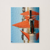 Berühmte Galway-Segelboote. Puzzle (Vertikal)