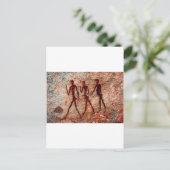 Berühmte Gemälde aus der prähistorischen Antike Postkarte (Stehend Vorderseite)