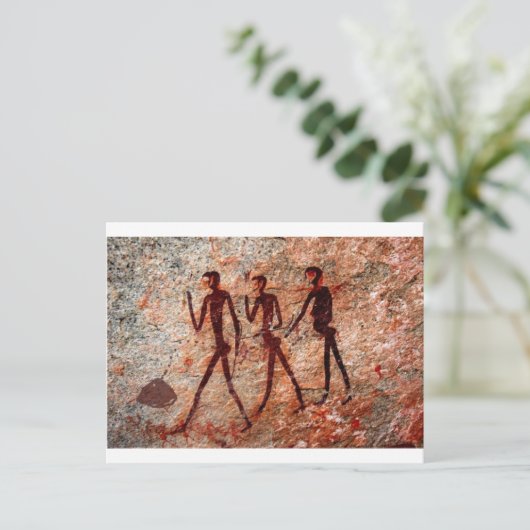 Berühmte Gemälde aus der prähistorischen Antike Postkarte (Stehend Vorderseite)
