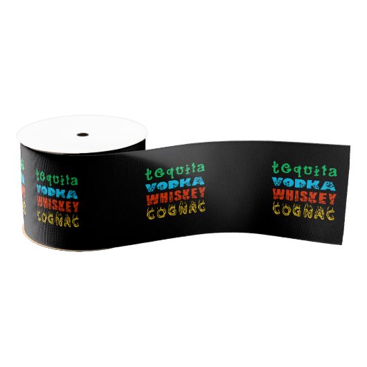 Berühmte Getränke Grosgrain Ribbon Ripsband (Spule)