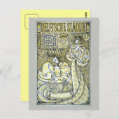 Berühmte holländische Jugendstil-Werbung Postkarte (Vorne/Hinten)