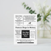 Berühmte Hunde in der Geschichte Postkarte (Stehend Vorderseite)