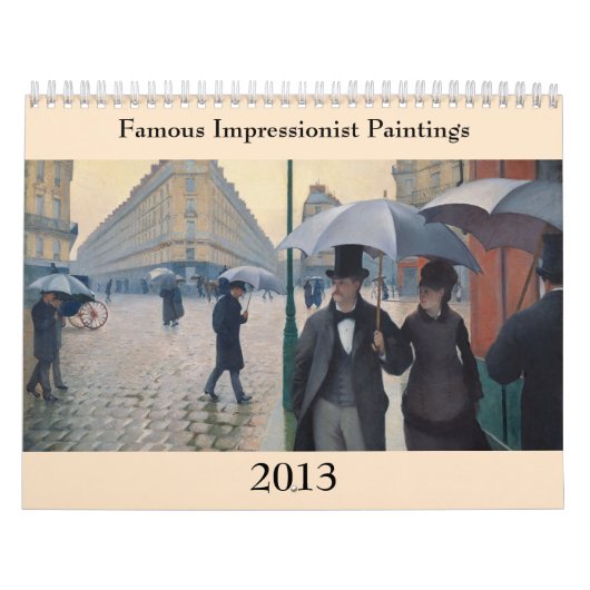 Berühmte impressionistische Bilder ~ Änderungen an Kalender (Titelbild)