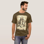 Berühmte Indianerchiefs Mens Brown T-Shirt (Vorne ganz)