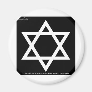 Berühmte jiddische Weisheitszitate Geschenke T-Shi Magnet