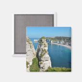Berühmte Klippen von Etretat in Frankreich Postcar Magnet (Vorderseite/Rückseite)