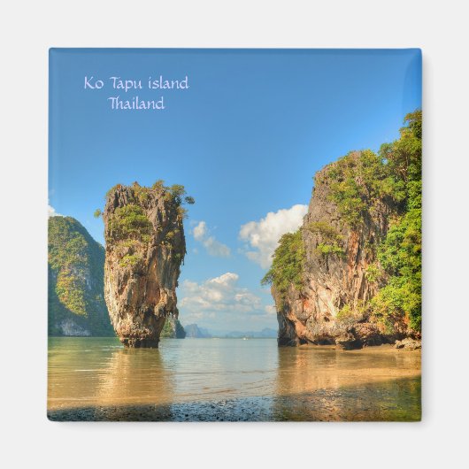 Berühmte Ko Tapu Insel in Thailand Magnet (Vorne)