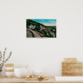 Berühmte Kreislaufbrücke, LoweMt. Lowe, CA Poster (Küche)