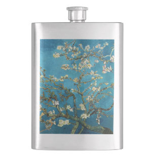 Berühmte Kunst, blühender Almond Tree von Van Gogh Flachmann