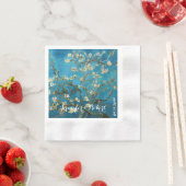 Berühmte Kunst, blühender Mandelbaum. Van Gogh Serviette (Beispiel)
