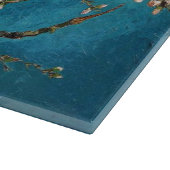 Berühmte Kunst - blühender Mandelbaum. Vincent van Schneidebrett (Ecke)