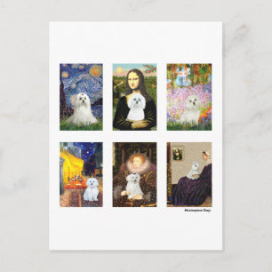 Berühmte Kunst Malteser Komposit (klar) Postkarte