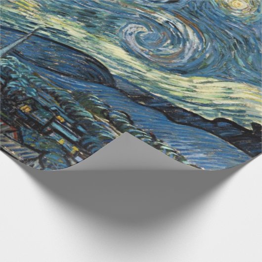 Berühmte Kunst, Starry Night, Van Gogh Geschenkpapier (Ecke)