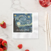 Berühmte Kunst - Starry Night von Vincent van Gogh Serviette (Beispiel)