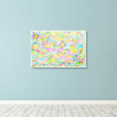 Berühmte Künstlernamen und Kunstwörter Leinwanddruck (Insitu (Holzboden))