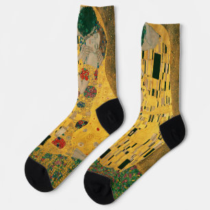Berühmte Kunstmalerei Golden "The Kiss" Gustav Kli Socken