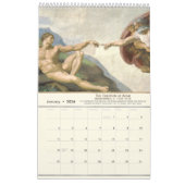 Berühmte Kunstwerke aller Zeiten Kalender (Jan 2026)