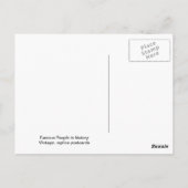 Berühmte Leute, Banjamin Franklin 1705-1790 Postkarte (Rückseite)