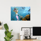 Berühmte Meerjungfrau Poster (Heimbüro)