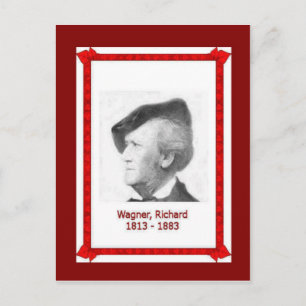 Berühmte Menschen, Richard Wagner 1813 - 1883 Postkarte