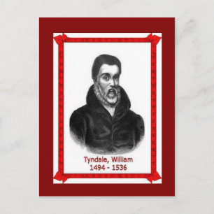 Berühmte Menschen, William Tyndale 1494-1536 Postkarte