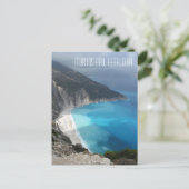 Berühmte Myrtos Bay Kefalonia Island Griechenland Postkarte (Stehend Vorderseite)