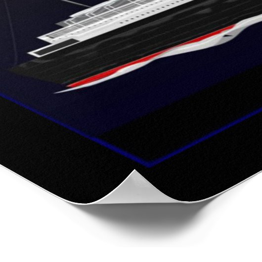 Berühmte Ocean Liners Poster (Ecke)