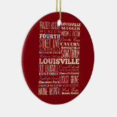 Berühmte Orte von Louisville, Kentucky Keramik Ornament (Rechts)