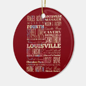 Berühmte Orte von Louisville, Kentucky Keramik Ornament (Links)