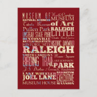 Berühmte Orte von Raleigh, North Carolina.