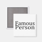 Berühmte Person Magnet (Vorderseite/Rückseite)