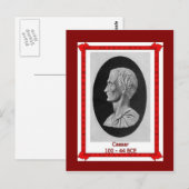 Berühmte Persönlichkeiten, Julius Cäsar 100 - 44 v Postkarte (Vorne/Hinten)