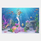 Berühmte Puppe gekleidet als Meerjungfrau Geschenkpapier Set (Vorderseite 3)